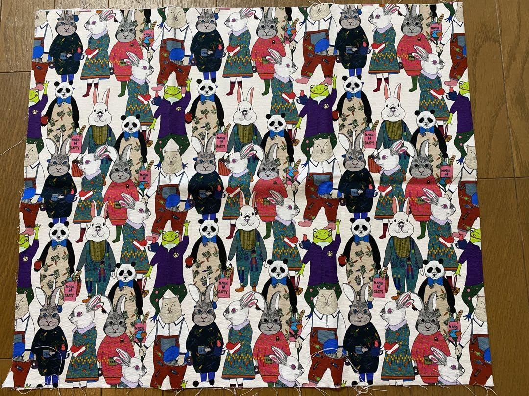 希少♡mannine アートプリント ストール　うさぎ　スカーフ　man9 Amazon.co.jp: mannine マンナイン うさぎ① コットン